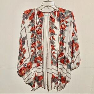 Kimchi Blue Floral Kimono Open Front Cardigan
